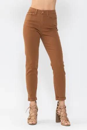 High Waist Brown Jeans