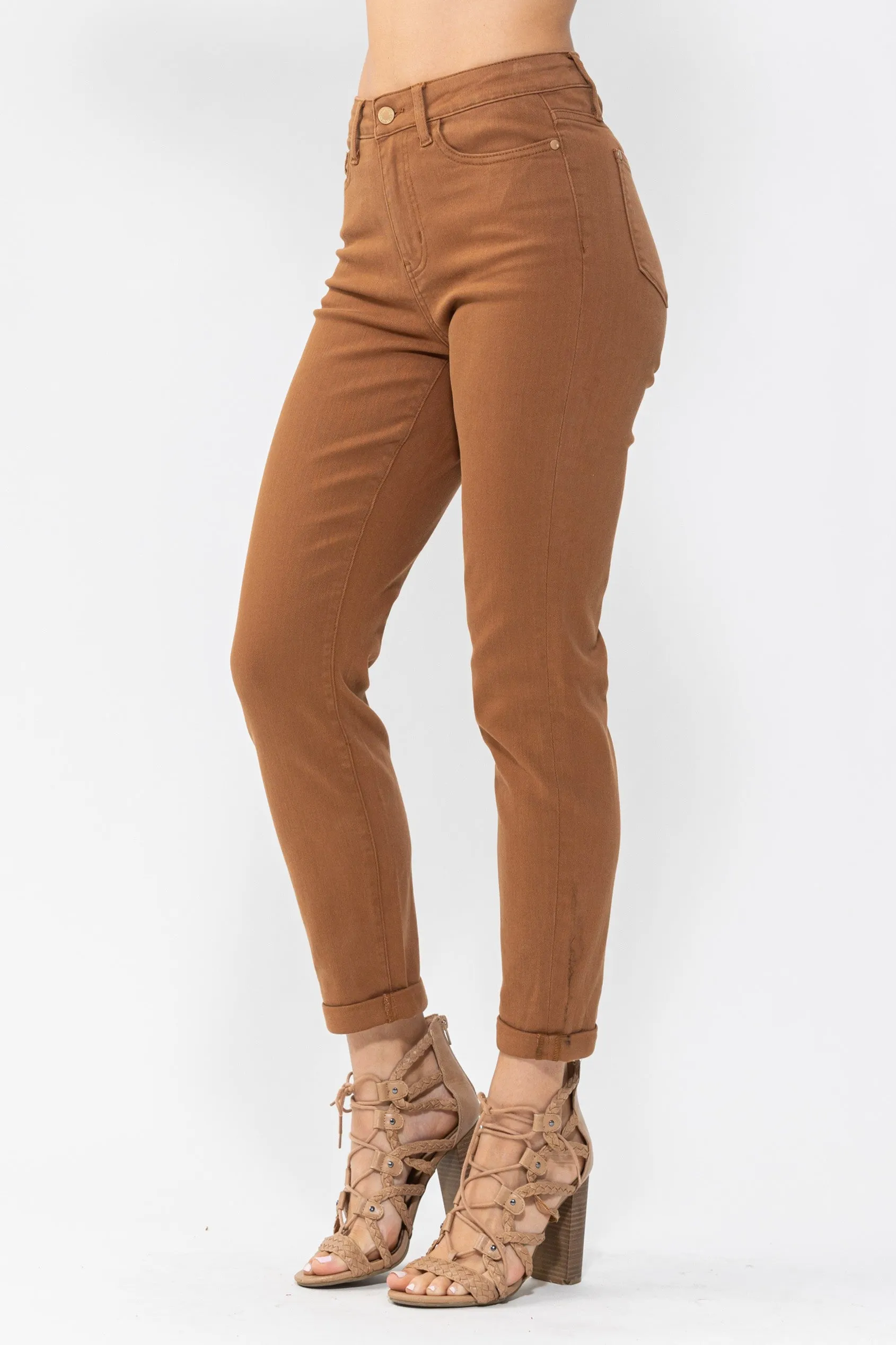 High Waist Brown Jeans