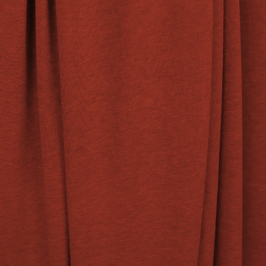 lyocell/wool stretch jersey - chili
