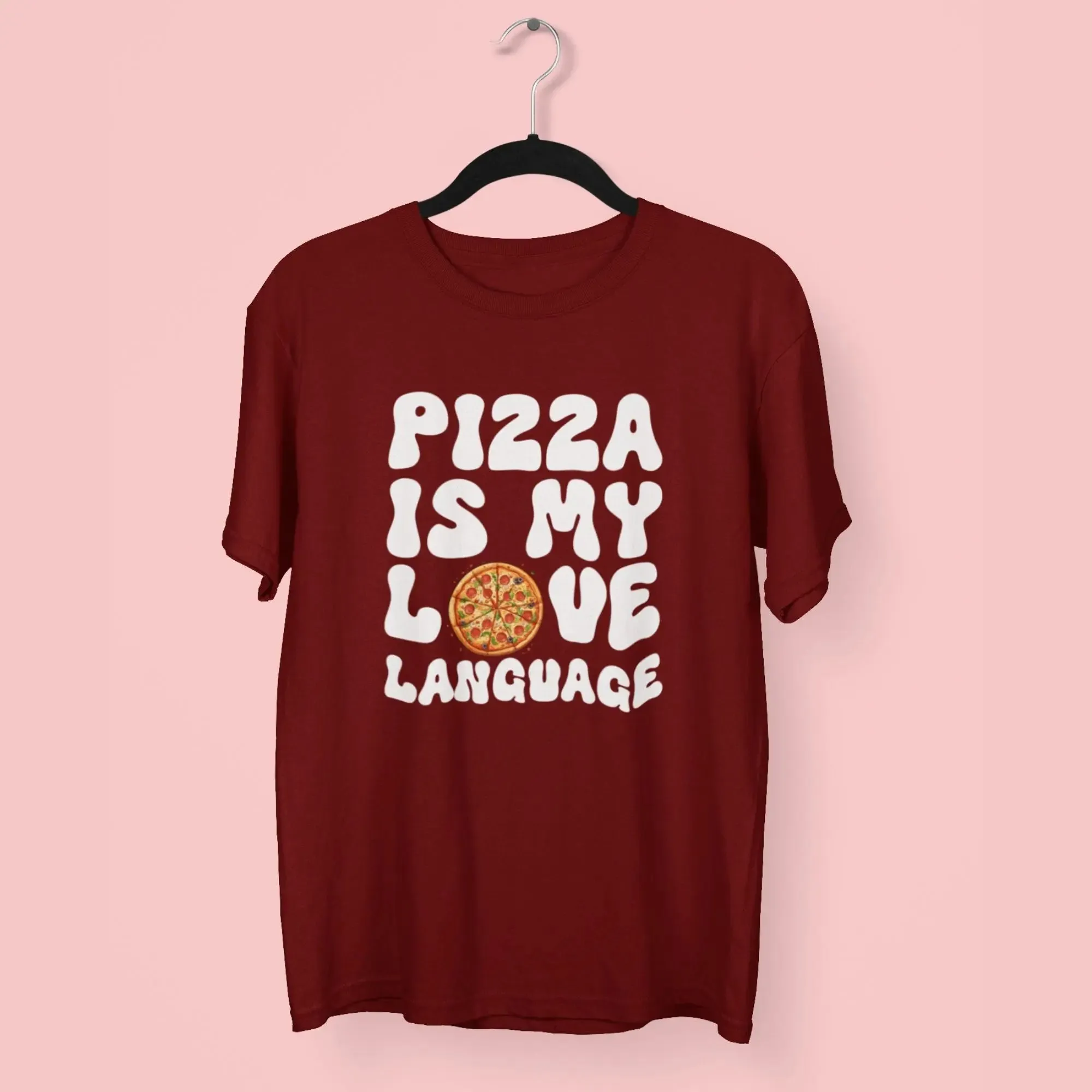 Pizza is My Love Round Neck Half Sleeve Classic T-Shirt