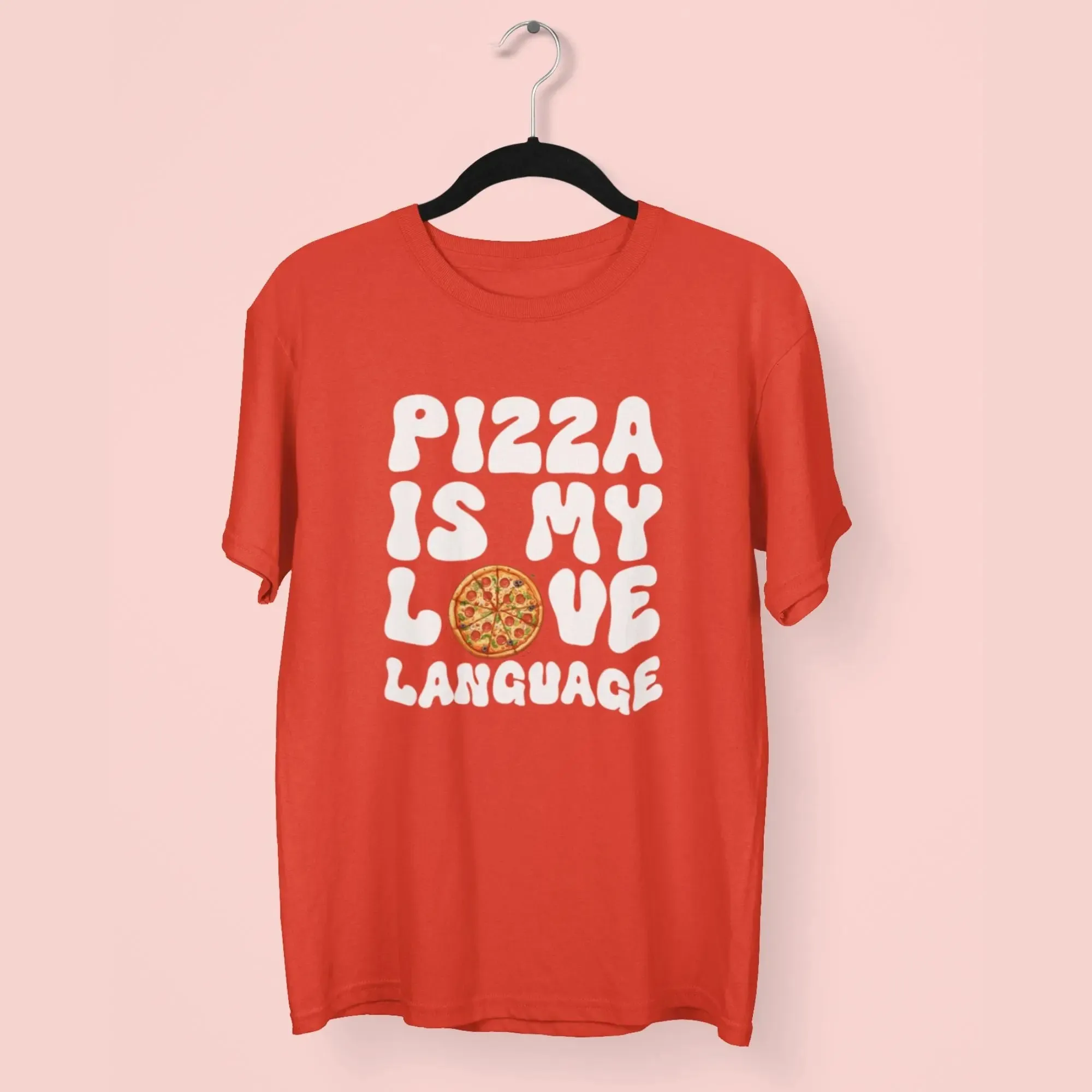 Pizza is My Love Round Neck Half Sleeve Classic T-Shirt