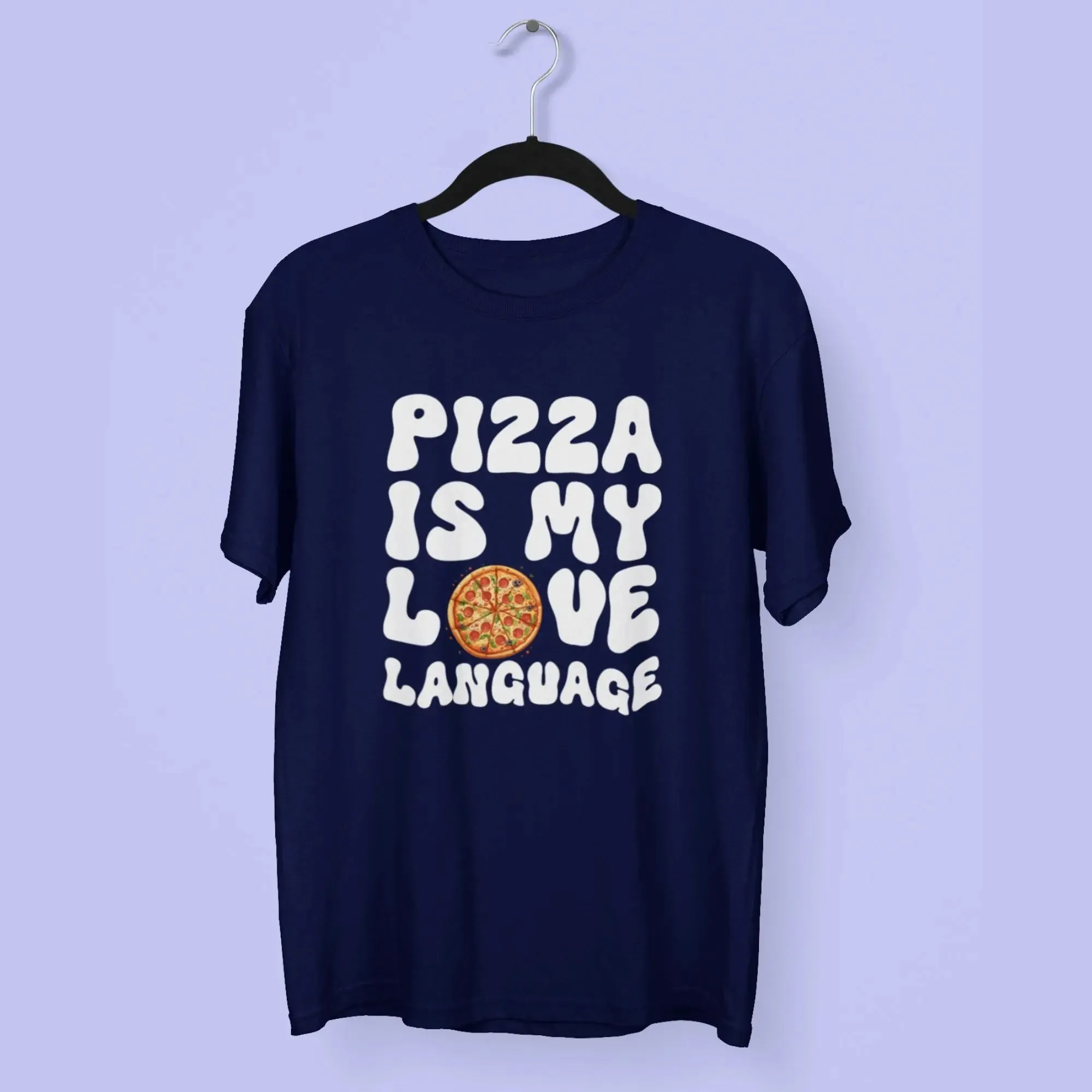Pizza is My Love Round Neck Half Sleeve Classic T-Shirt