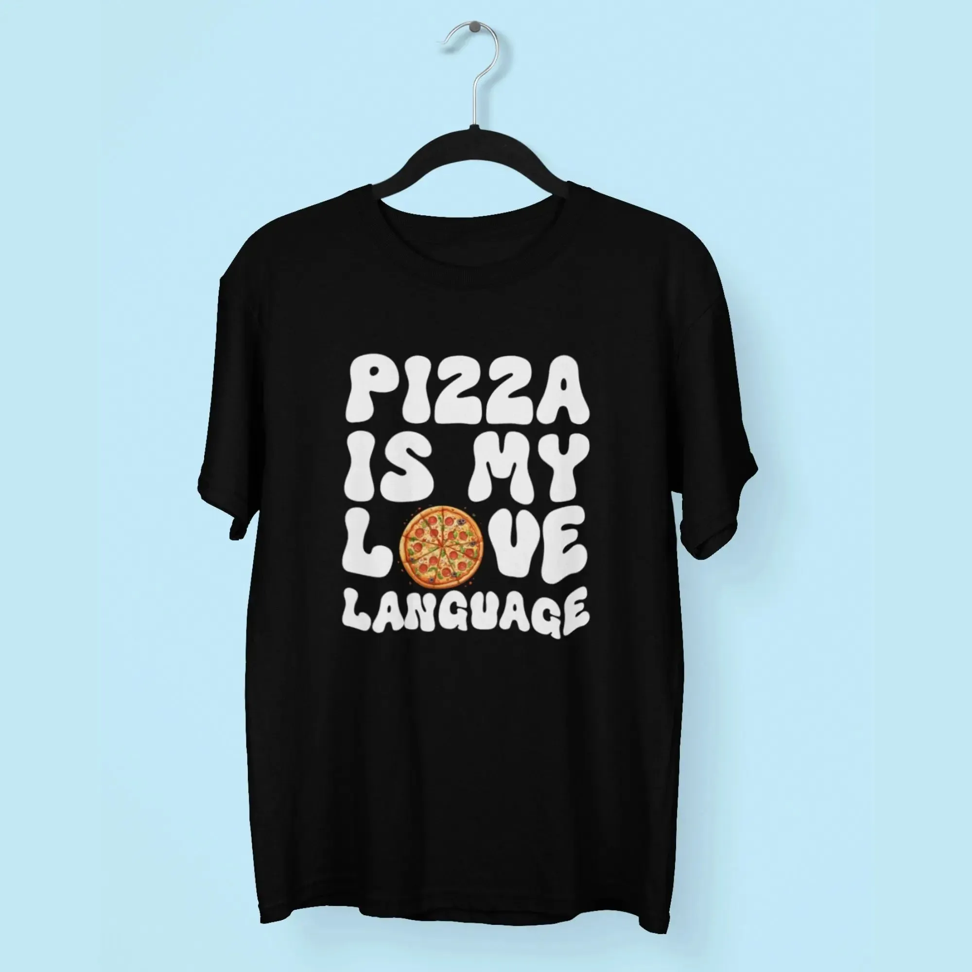 Pizza is My Love Round Neck Half Sleeve Classic T-Shirt
