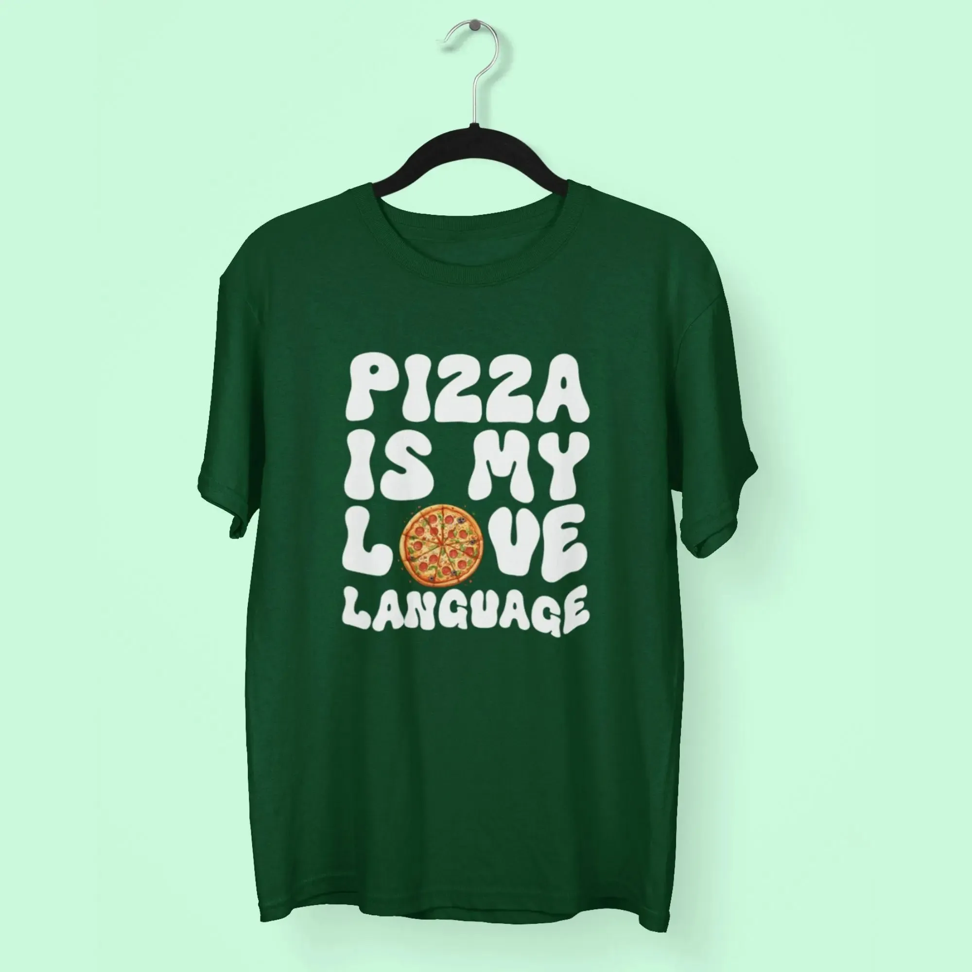 Pizza is My Love Round Neck Half Sleeve Classic T-Shirt